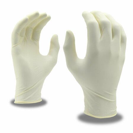 CORDOVA Cordova Silver, Latex Disposable Gloves, 4.5 mil Palm, Latex, Powder-Free, 5XL, 12 PK, White 4015XL